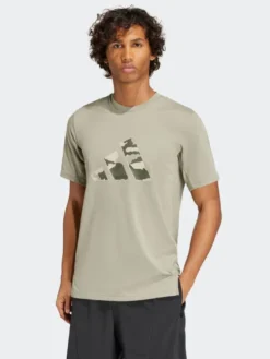 Adidas t-paita Camo Big Logo tee IW8487 Green Clearance