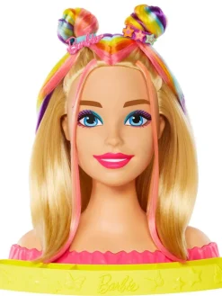 Barbie kampauspää Neon Rainbow Deluxe