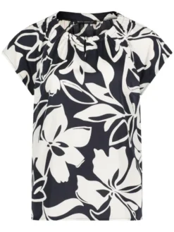 Best Betty Barclay pusero 8804 1159 Dark Blue / Cream 8813