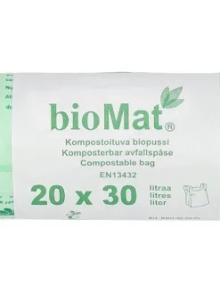 Biomat bio roskapussi sangallinen 20 kpl 30 l Best