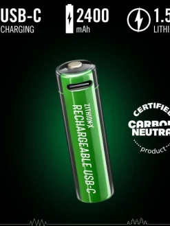 Coast paristo AA USB-C 1.5V 4 kpl sis. latauskaapelin New