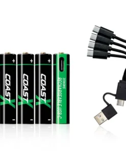 Coast paristo AAA USB-C 1.5V 4 kpl sis. latauskaapelin