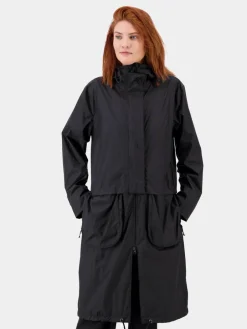 Didriksons takki Edina w parka long 060 Musta Clearance