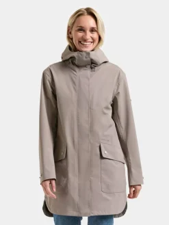 Didriksons takki Gwen parka F04 Ash brown Best