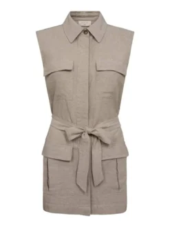 Freequent liivi FqLava-waistcoat 204193 Sand melange Discount