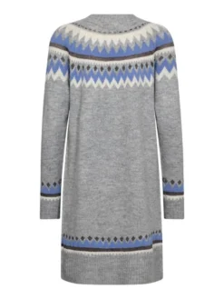 Best Freequent mekko FqMayfair-dress Medium grey mig w. Wedgwood / Harmaa-Sininen