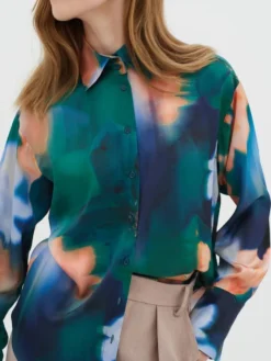Clearance InWear pusero CieloIW Pauline Shirt Blurry Flower 302555