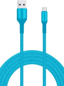 Best Livia latausjohto USB-micro USB, 2 m turkoosi