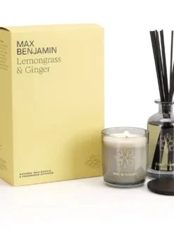 Max Benjamin lahjasetti Lemongrass and Ginger kynttilä