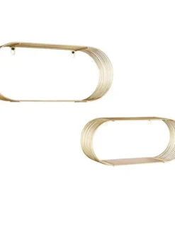 Hot Mirrors and More seinähyllysetti Joyce 2-pack kulta