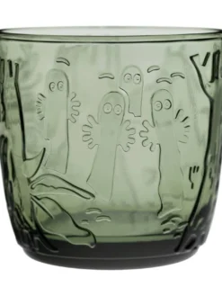 Moomin Arabia juomalasi 28 cm havunvihreä 2 kpl