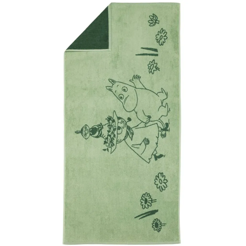 Best Moomin Arabia kylpypyyhe 70x140 cm Sydänystävät GOTS