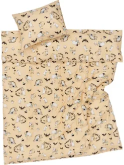 New Moomin Arabia pussilakanasetti 150x210 cm Muumiperhe beige