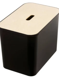 Clearance Smartstore Collect lajitteluastia vanerikannella 76 L musta