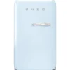 Discount Smeg retrojääkaappi FAB5LPB5 73 cm, pastellinsininen, vasen