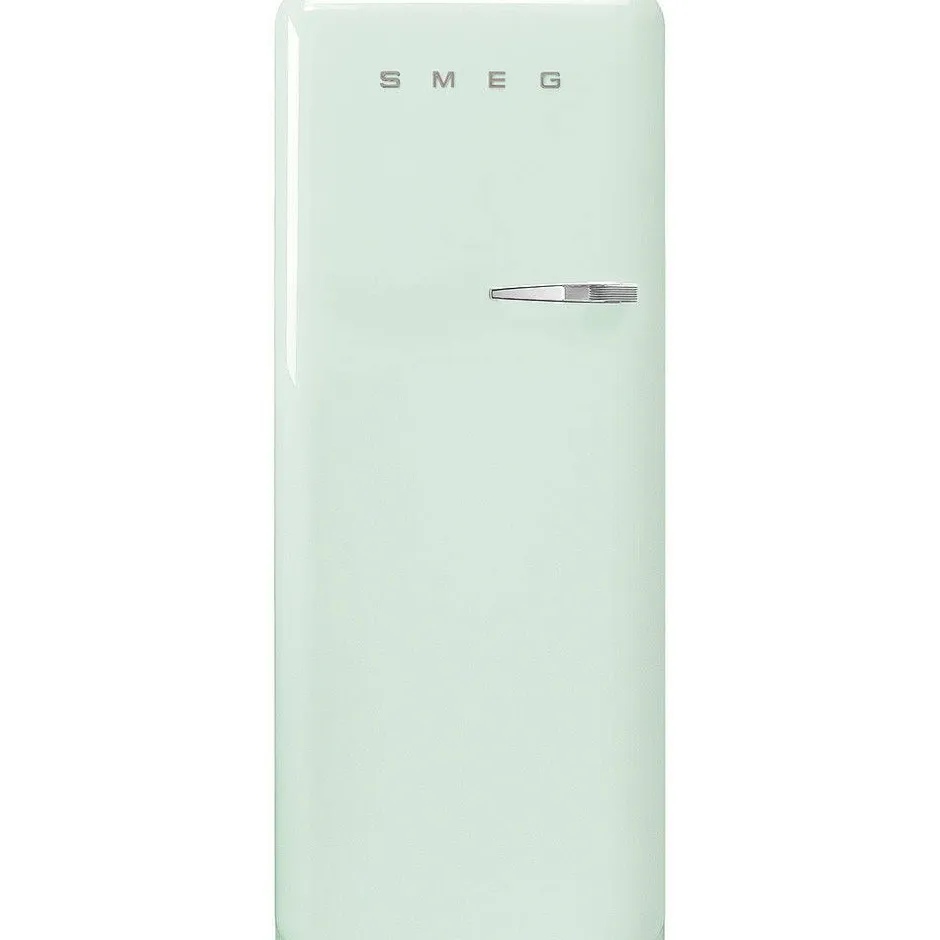 Clearance Smeg retrojääkaappi FAB28LPG5 153 cm, pastellinvihreä, vasen