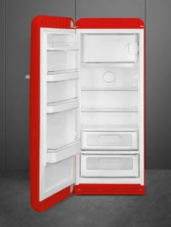 Hot Smeg retrojääkaappi FAB28LRD5 153 cm, pun., vasen