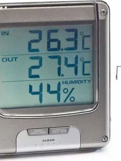 Suomen Lämpömittari Kosteus- ja lämpömittari isolla näytöllä Hot