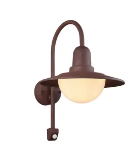 Trio Lighting seinävalaisin Norman E27 rustiikki liiketunnis Outlet