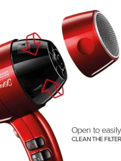 Hot Valera hiustenkuivaaja Swiss Silent Jet 8500 Ionic punainen