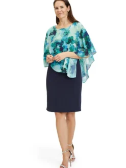 Vera Mont mekko 0295 4800 5880 Tummansininen / Vihreu00e4 New