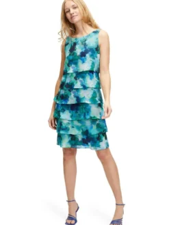 Vera Mont mekko 0294 4800 5880 Tummansininen / Vihreu00e4 Best