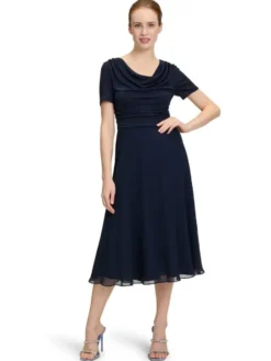 Vera Mont mekko 0287 4825 Midi 8981 Tummansininen Sale