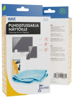 Best Wave näytön puhdistussarja mikrokuituliina+puhdistusaine